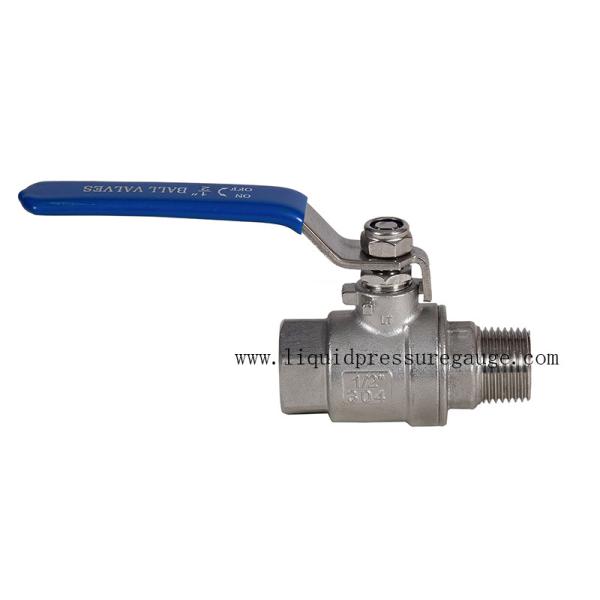 2 PC 1/2 Inch Industrial Ball Valve NPT Male To Female WOG1000