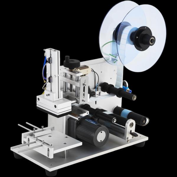 Factory Direct Semi Automatic Flat Bottles Labeling Machine for Cleansers Shampoos Essential Oils Label Applicator