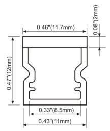 LED Linear lighting Surface-mounted lights Aluminum Profile Waterproof Indoor or Outdoor No Spot