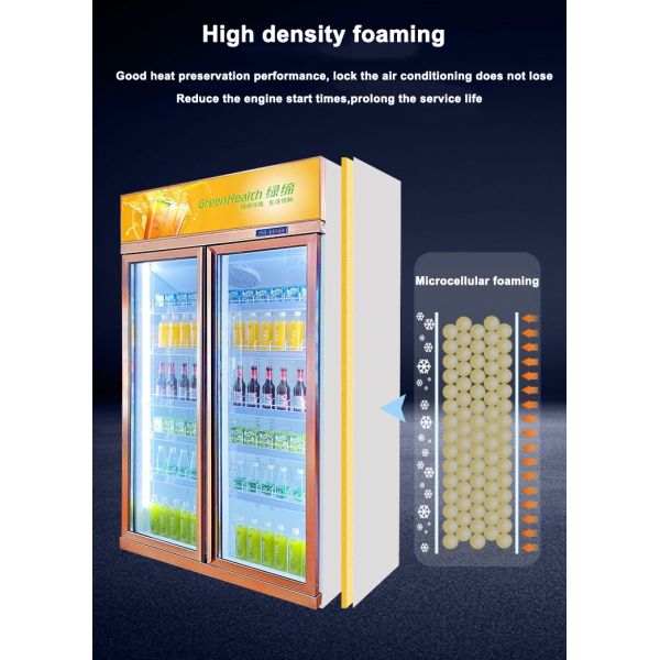 Охладитель дисплея напитка OEM 3 стеклянные дверей/холодильник холодного напитка