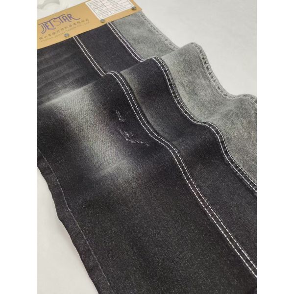 Style Twill BLACK/WHITE High Stretch 72%Cotton Denim Fabric With 180cm Full Width For Jeans