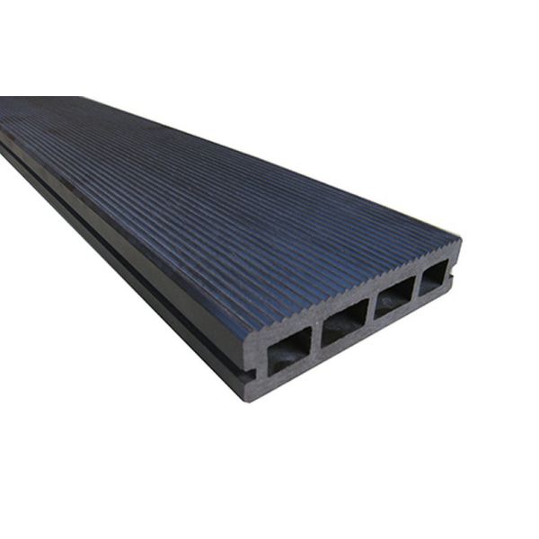 Black Waterproof WPC Hollow Decking 150x35mm With Smooth Surface