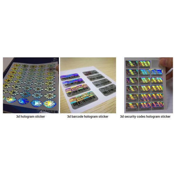 Anti Counterfeiting 3d Hologram Sticker Security Sticker Label Custom Qr Code Logo