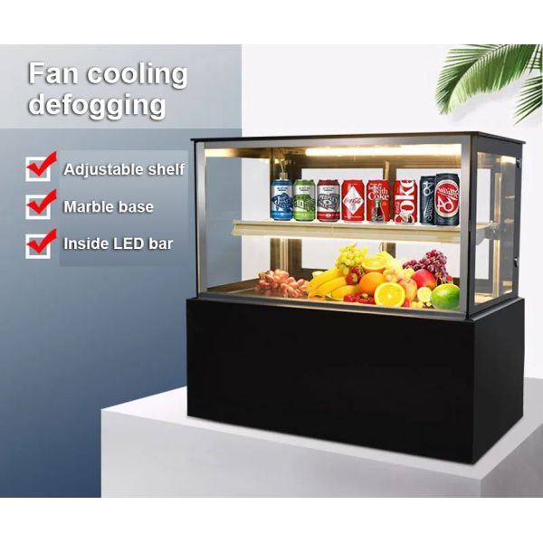 HGI 460L 580W Refrigerated вентиляторная система охлаждения витрины дисплея торта