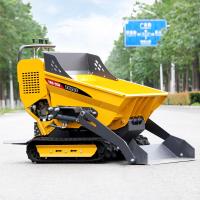 Integrado um auto da parte que carrega a mini esteira rolante do dumper para terraplenagem