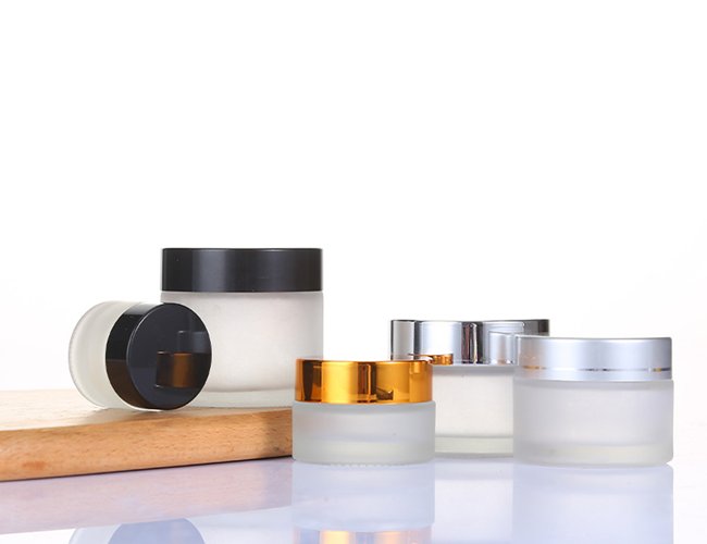 SGS OEM 50ml Cosmetic Jars Empty Face Cream Containers Black Gold Lids