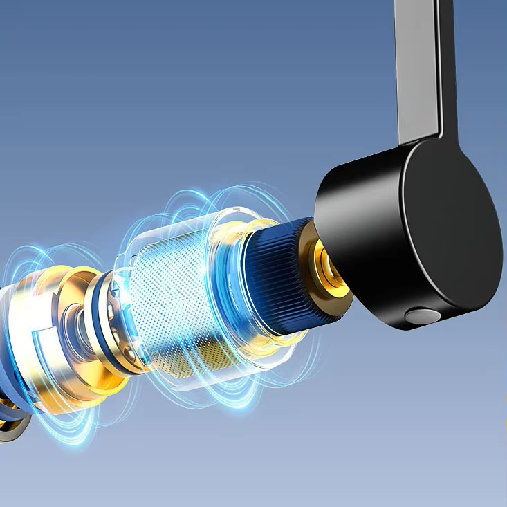 Modern 304 stainless steel single-hole installation kitchen and bathroom faucet, cold and hot dual-purpose ceramic basin faucet, electric faucet