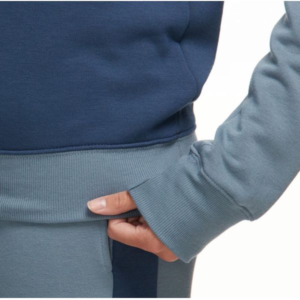 Простая фуфайка шеи экипажа фуфайки 260gsm пуловера женщин блока цвета треугольника простая