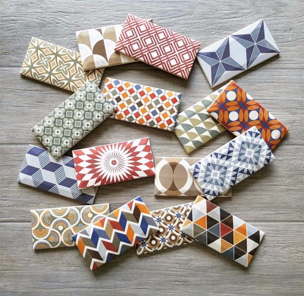 Artistic Bread Tiles,Modern Ceramic Wall Tiles 75x152mm For Wall Design And Dining Room