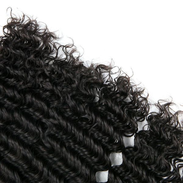 Пачки волос Уньпросессед глубокой волны бразильские, глубокий Веаве человеческих волос волны