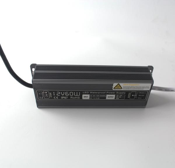 Waterproof IP67 Led Strip Light Transformer Power Supply 12v 60w