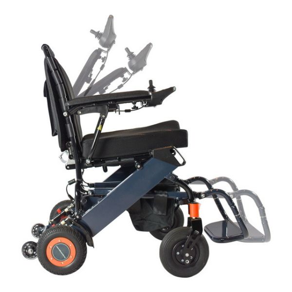 Disabled Mobility Collapsible Wheelchairs Electric 100KG Load