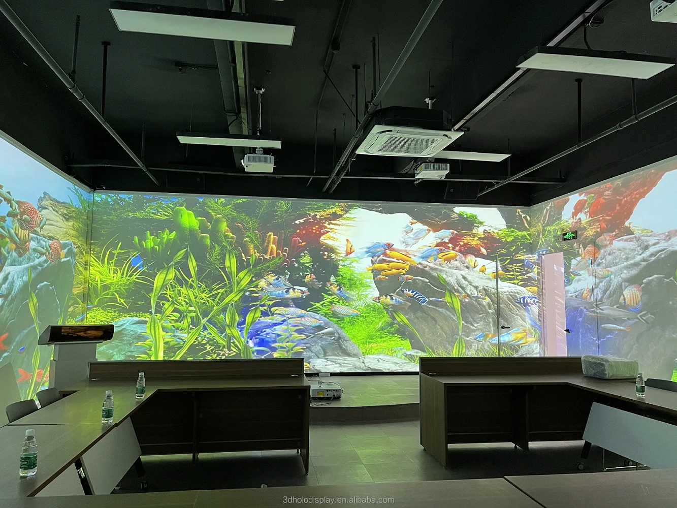 6500Lumens 3 LCD Внешний 3D лазерный картографический проектор 1920x1200P 360 градусов для больших мест