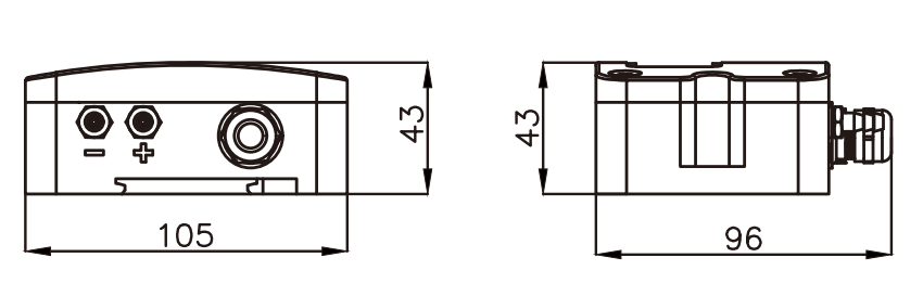 Wall Mounted Micro Differential Pressure Transmitter Integrated Monitor For Temperature Humidity & Pressure