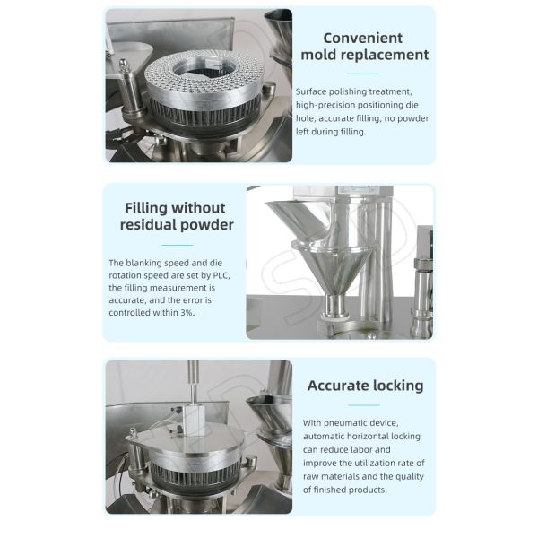 Pharmaceutical Semi-Auto Capsule Filler Capsule Making Machinery Equipment