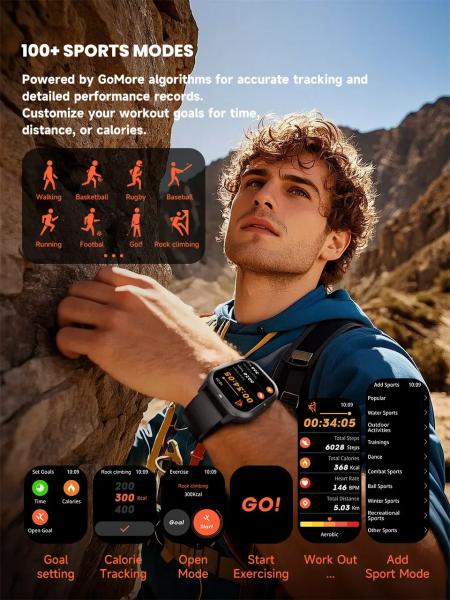 C30 1ATM Waterproof Smartwatch For Men Women , BT Call Fitness Sleep Heart Rate Sport Watch