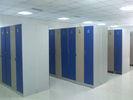 Four Tier Keyless Commercial Storage Lockers , Plastic Sports Locker For Public