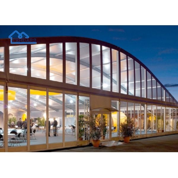 5x5m Waterproof PVC Cover Arcum Tent Aluminum Alloy Frame Arc Shape for Elegant Events