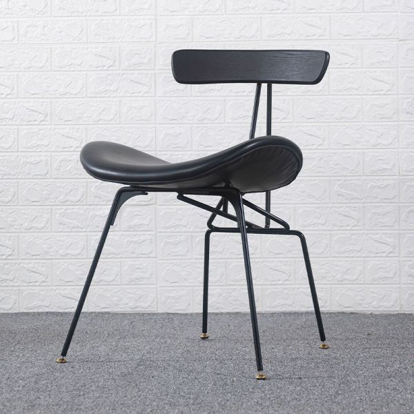 Nordic Industrial Style Instagram Dining Chairs Iron Light Luxury Backrest Chairs Restaurant Chairs