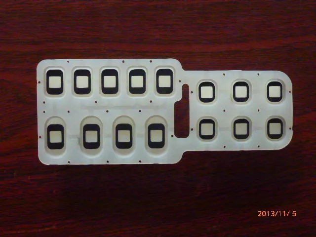 High Sensivity Key Control Overlay Silicone Rubber Button Keyboard
