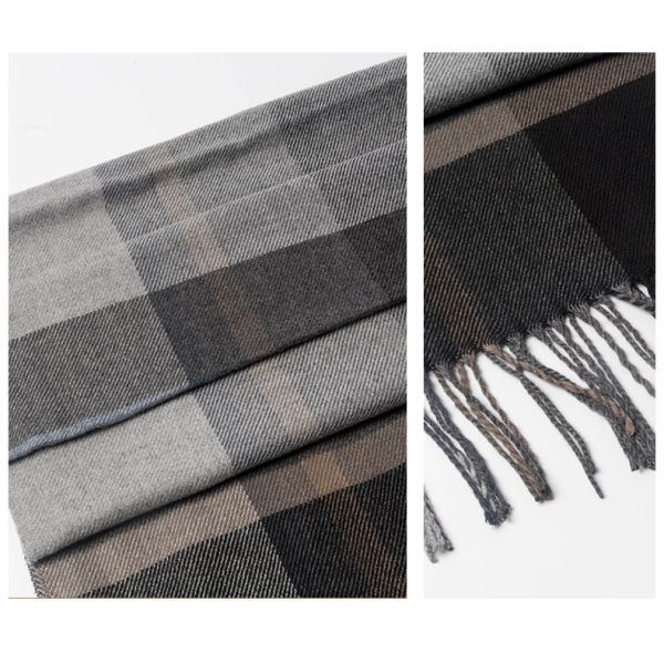 Unique Patterned Winter Flight Scarf for Adults Customizable Polyester/Cotton Blend