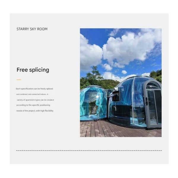 Leisure Facilities Outdoor Restaurant Transparent Bubble Room Star Hotel Homestay Tent Dome