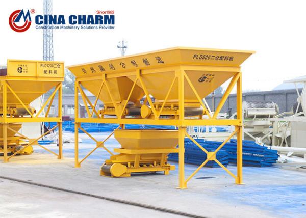 PLD 800 Concrete Aggregate Batching Machine High Precision For Construction Site