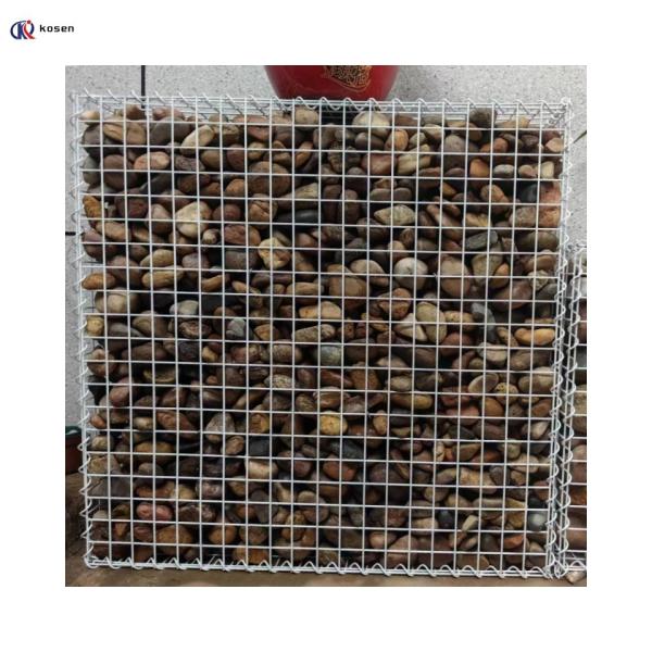 Caixa de gabião galvanizado de forma de buraco hexagonal para construção de paredes e rios