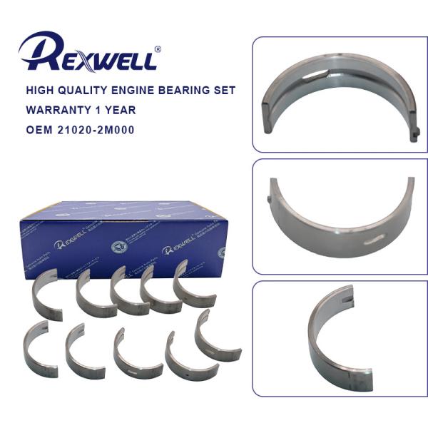 High Quality Engine Parts Crankshaft Bearing Main Rod Bearings Kit for Hyundai Elantra G4FL Kia Sportage G4FS 21020-2M000