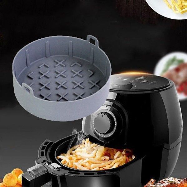 Вкладышей бака Fryer очищая воздуха инструмента кухни силикона еды корзина безопасных легких многоразовая