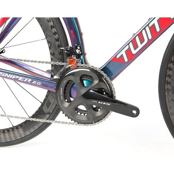 Shimano Groupset Disc Carbon Road Bike , 22 Speed Carbon Bike Alu Alloy CNC