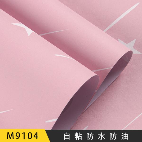 Modern PVC Self Adhesive Wall Paper Sticker Roll Wallpaper 3D Home Decoration Cartoon Design