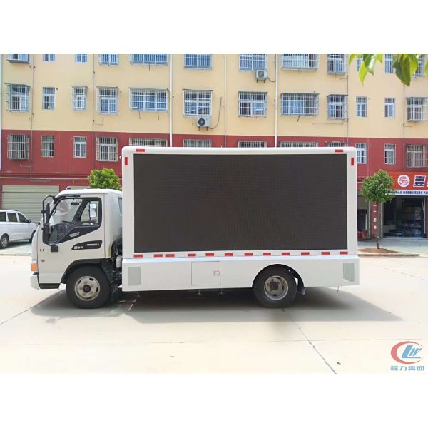 Affichage LED 3840*1728mm 120 ch 2.0 Porte électrique Fenêtre contrôle central Verrouillage ABS rouleau publicitaire boîte lumineuse publicitaire camion