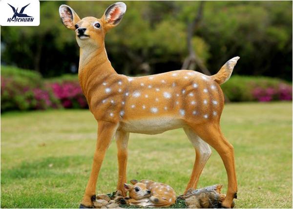 High Simulation Realistic Animatronic Animals Deer Outdoor Theme Park Decoration