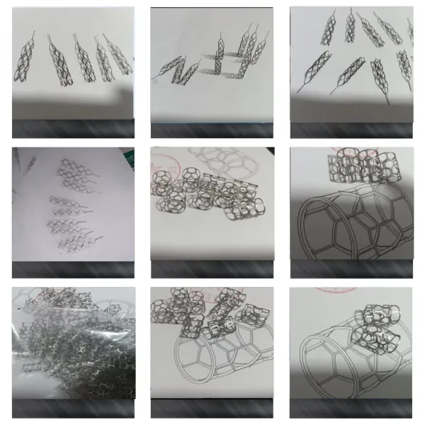 Coupe au laser de support creux en acier inoxydable médical poli