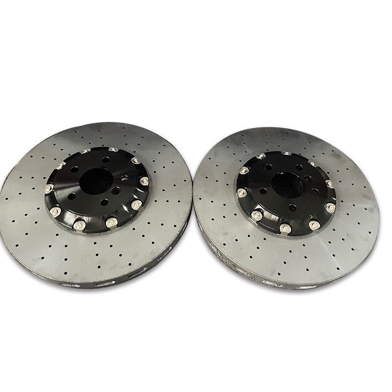 355*32MM High Performance Direct Fit Low Noise for BMW AUDI BENZ Toyota Nissan 4 Piston Carbon Ceramic Disc 395 375mm For Bmw 3/5/7 Series X3/X5/X6/X7 Made In China