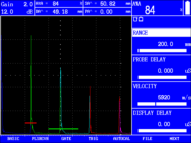 Digital Portable DAC, AVG Curves Ultrasonic Flaw Detector / UT Flaw Detector FD350USM60