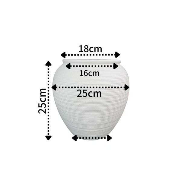 HDPE Multi-leaf White Porcelain Flower Pot for Indoor and Outdoor Potted Plants