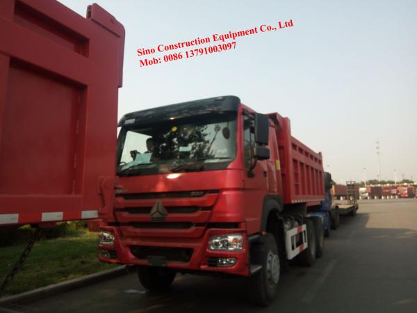 Caminhão de caminhão basculante 6x4 resistente de HOWO HW76 para construir