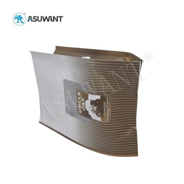 Plastic Stand Up Aluminum Foil Side Gusset Flat Bottom Coffee Bean Bag