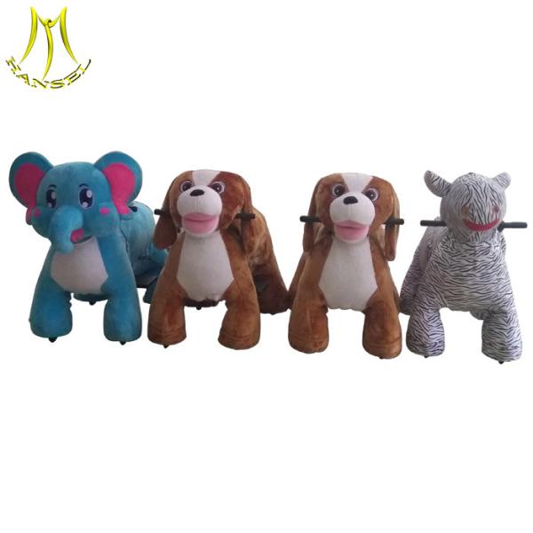 Hansel shopping mall battery car kiddy rides stuffed animal bike for kids