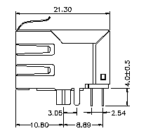 Локальные сети RJ45 13F-69ND2NL 10/100 Mbit защищали Джек LPJ0006CNL