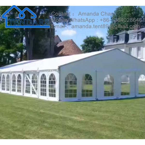 Melhor preço Permanente Csutom Estrutura de alumínio Exposição da igreja Uma tenda de forma