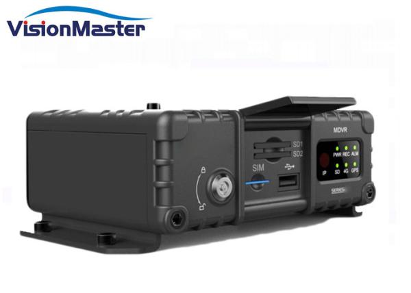 4 Channel Mobile HD DVR 128GB SD Card 4G AHD Camera With Gps Tracker H 265 Car Dvr