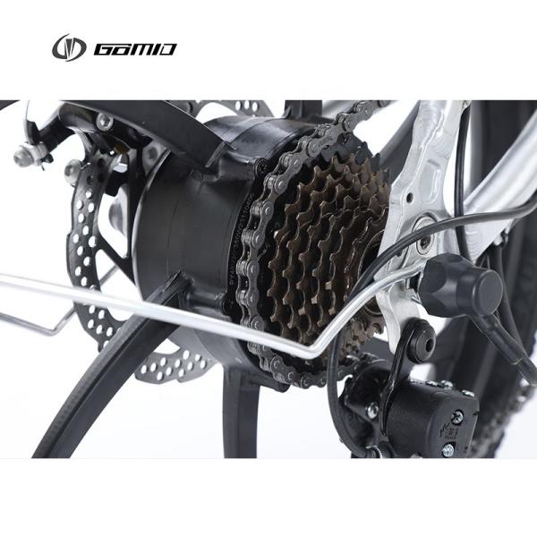 Foldable E-Bike Hub Motors and SHIMANO Gear Kit GOMID Electric Folding Bike 500W 21Ah for Smooth City Commuting