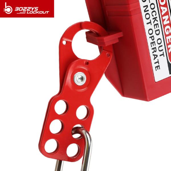 BOSHI China Supplier 6 Padlocks Steel Material Red Lockout Tagout Hasp