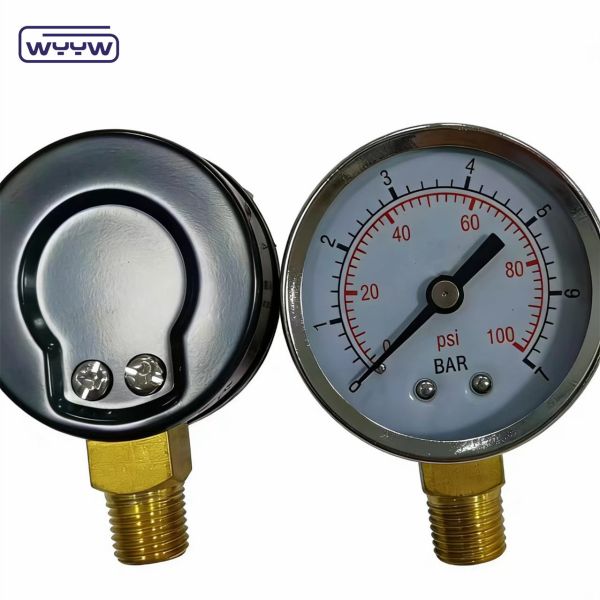 50mm Chromed Ring Economy Pressure Gauge with 1/4NPT Connection for Air and Hydraulic Systems