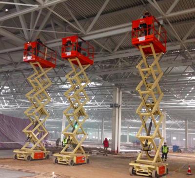 12 Meters Customizable Mobile Scissor Lift Platform For Indoor Maintenance