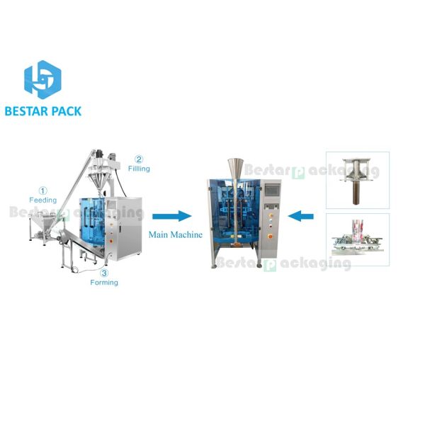 How to pack coffee powder in a Europe style bag [BESTAR] coffee powder automatic packaging machine BSTV-550DZ