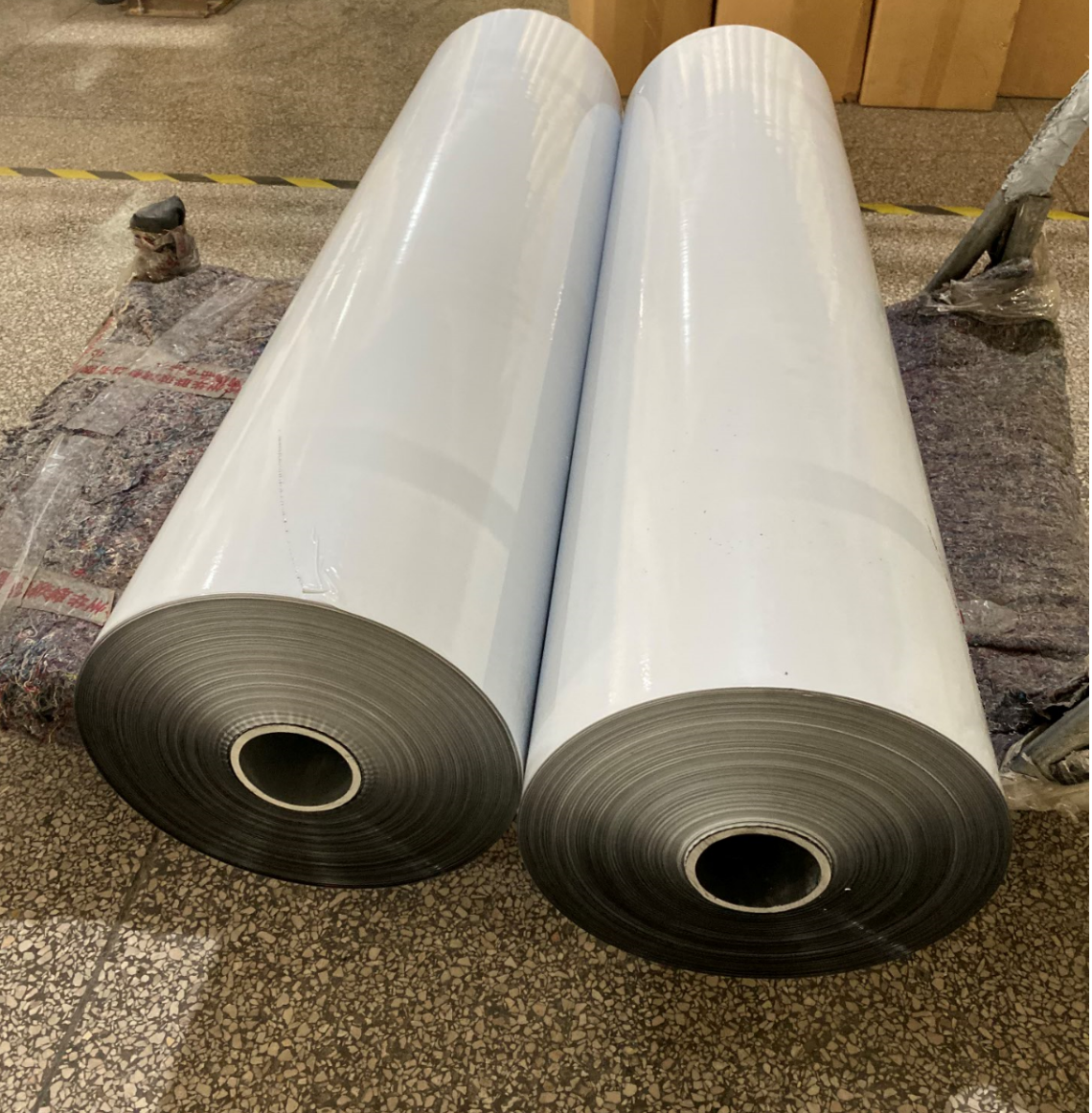 80um Thickness High Adhesion Black White Stainless Steel Protective Film For Laser CO2 Cutting